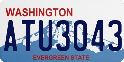 WA license plate ATU3043