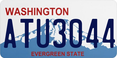 WA license plate ATU3044