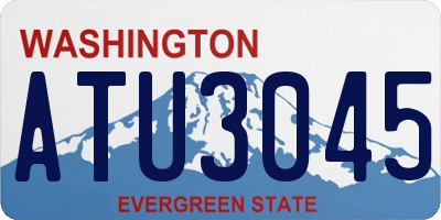 WA license plate ATU3045