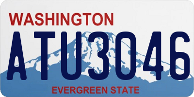 WA license plate ATU3046