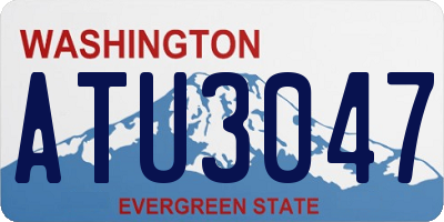 WA license plate ATU3047