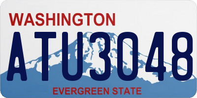 WA license plate ATU3048