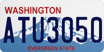 WA license plate ATU3050
