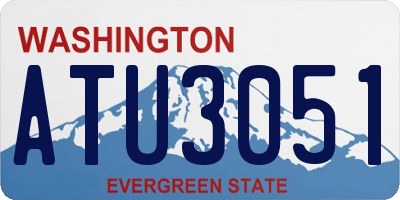 WA license plate ATU3051