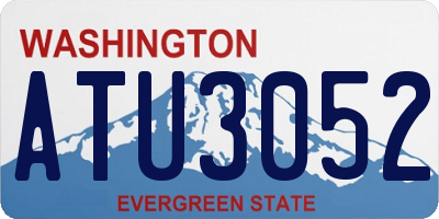 WA license plate ATU3052