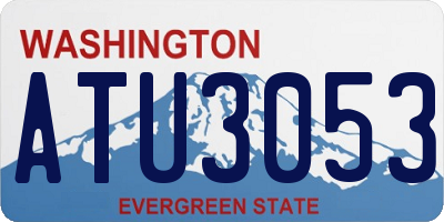 WA license plate ATU3053