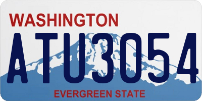 WA license plate ATU3054
