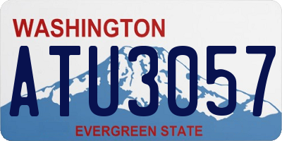 WA license plate ATU3057