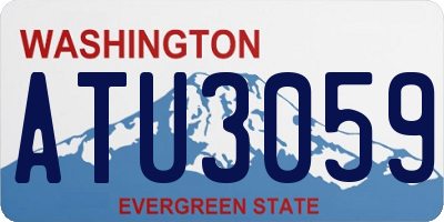 WA license plate ATU3059