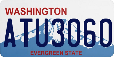 WA license plate ATU3060