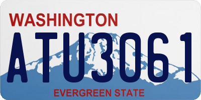WA license plate ATU3061