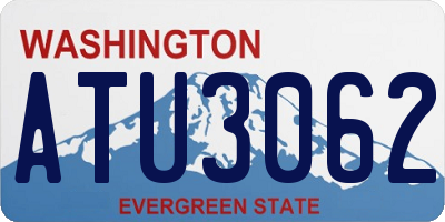 WA license plate ATU3062