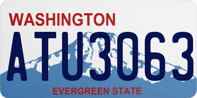 WA license plate ATU3063