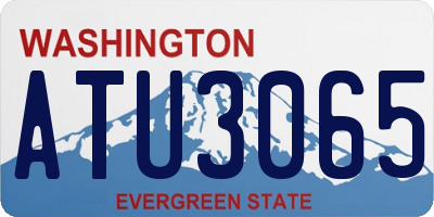 WA license plate ATU3065