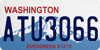 WA license plate ATU3066