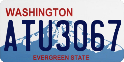 WA license plate ATU3067