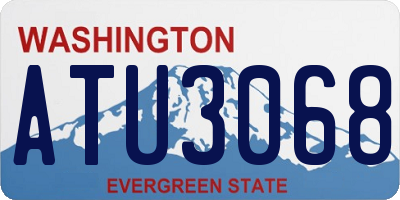 WA license plate ATU3068