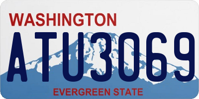 WA license plate ATU3069