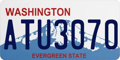 WA license plate ATU3070