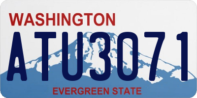 WA license plate ATU3071