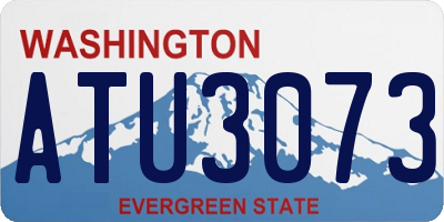 WA license plate ATU3073