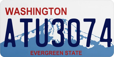 WA license plate ATU3074