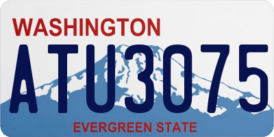 WA license plate ATU3075