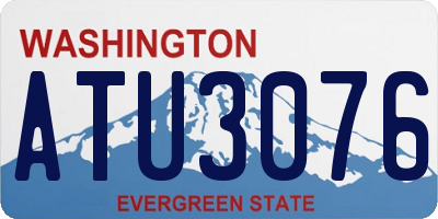WA license plate ATU3076