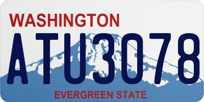 WA license plate ATU3078