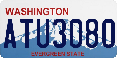 WA license plate ATU3080