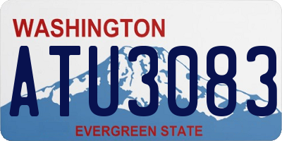 WA license plate ATU3083