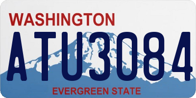 WA license plate ATU3084