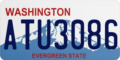 WA license plate ATU3086