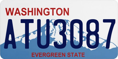 WA license plate ATU3087