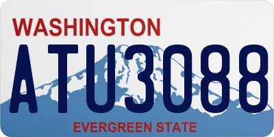 WA license plate ATU3088