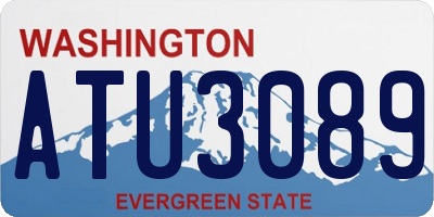 WA license plate ATU3089
