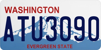 WA license plate ATU3090