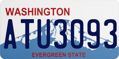 WA license plate ATU3093