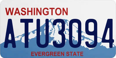 WA license plate ATU3094