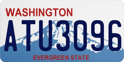 WA license plate ATU3096
