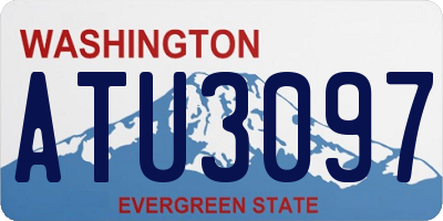 WA license plate ATU3097