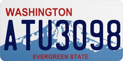 WA license plate ATU3098