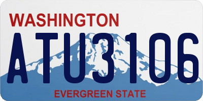 WA license plate ATU3106