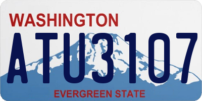 WA license plate ATU3107