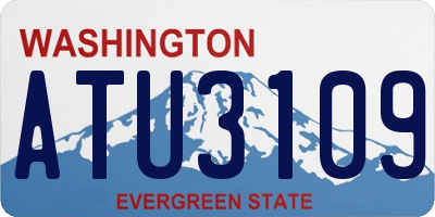 WA license plate ATU3109