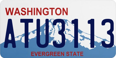 WA license plate ATU3113