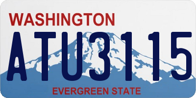 WA license plate ATU3115