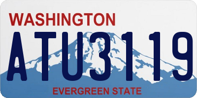 WA license plate ATU3119