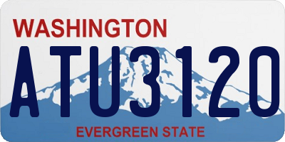 WA license plate ATU3120