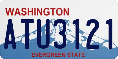 WA license plate ATU3121